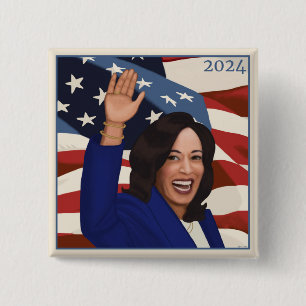 Chapa Cuadrada Kamala 2024