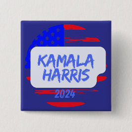 Chapa Cuadrada Kamala Harris 2024. Cuadrada
