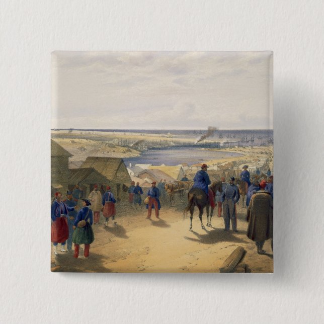 Chapa Cuadrada Kamiesch, placa 'de Seat de la guerra en el East (Anverso)