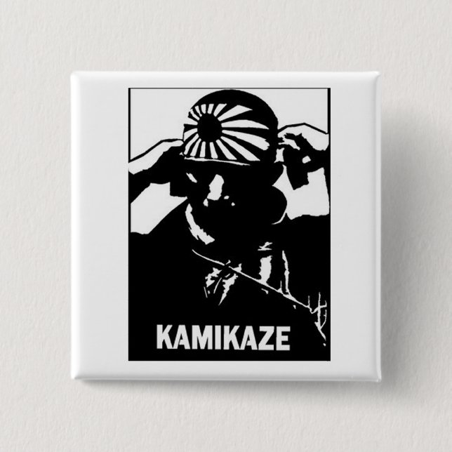 Chapa Cuadrada Kamikaze (Anverso)