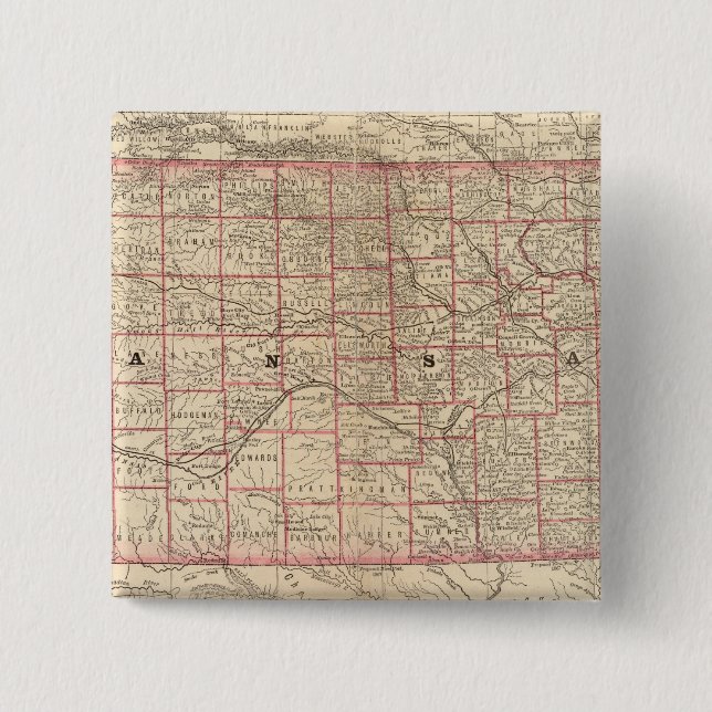 Chapa Cuadrada Kansas 3 (Anverso)