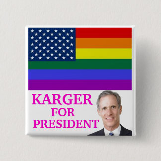CHAPA CUADRADA KARGER PARA PRESIDENTE BUTTON