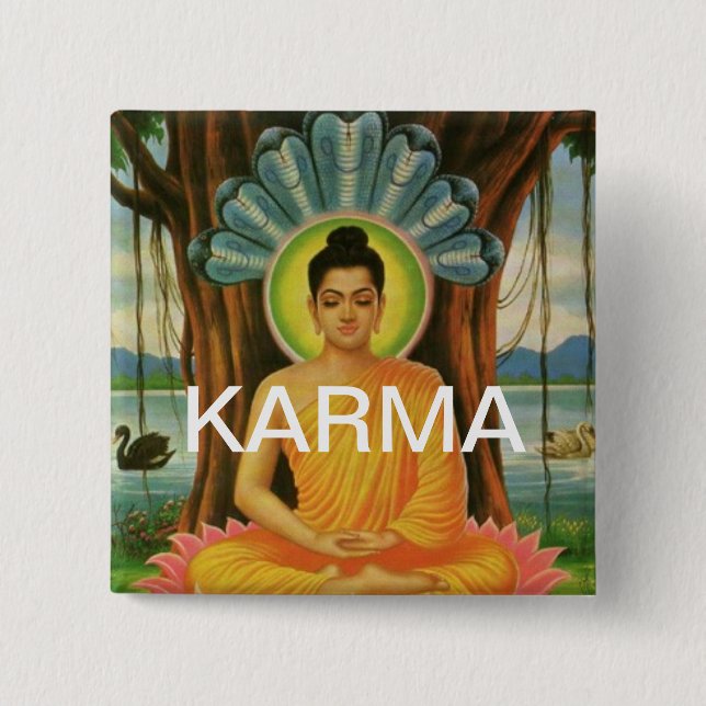 CHAPA CUADRADA KARMA (Anverso)