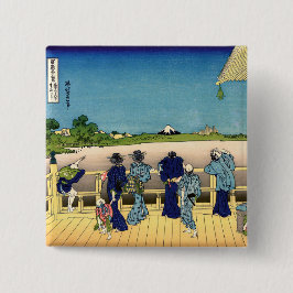 Chapa Cuadrada Katsushika Hokusai - Salón Sazai, Templo 500 Rakan