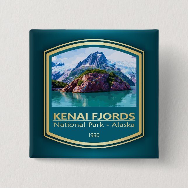 Chapa Cuadrada Kenai Fjords NP (PF1) (Anverso)
