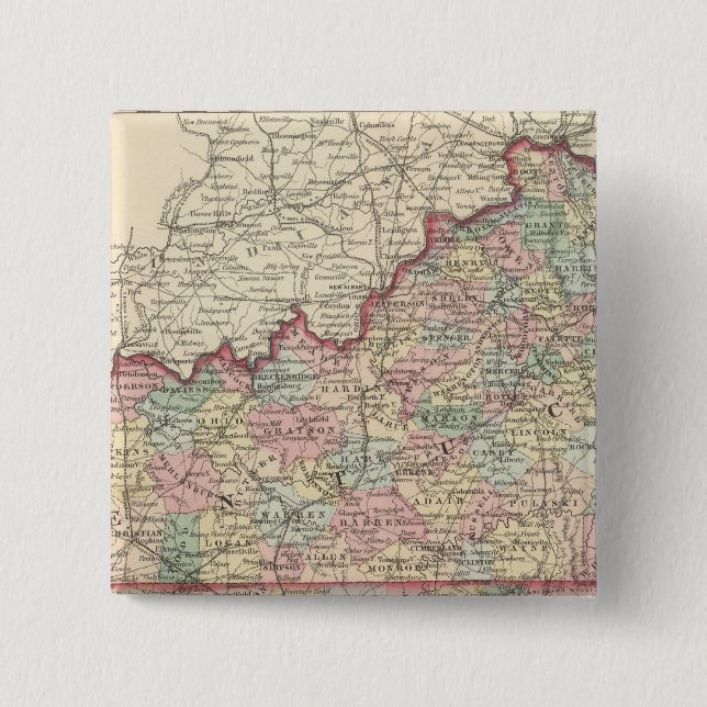 Chapa Cuadrada Kentucky y Tennessee 2 (Anverso)