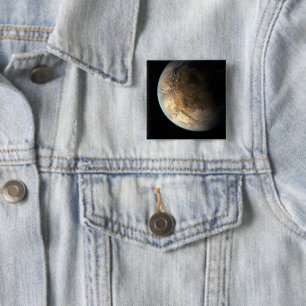 Chapa Cuadrada Kepler-186f Orbitando Una Estrella Distante.