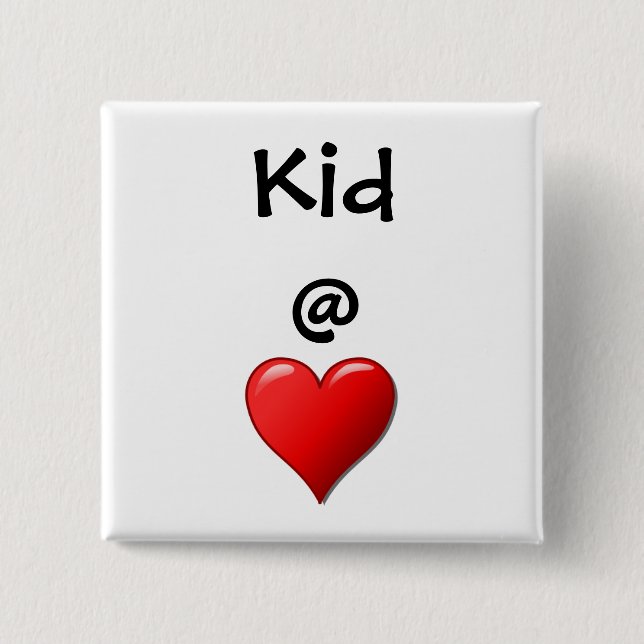 Chapa Cuadrada Kid @ Heart (Anverso)