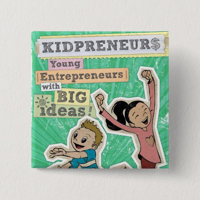 CHAPA CUADRADA KIDPRENEURS (Anverso)