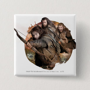 Chapa Cuadrada Kili, THORIN OAKENSHIELD™, y Fili