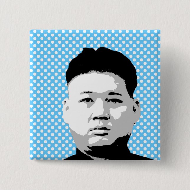 Chapa Cuadrada Kim Jong Un (Anverso)