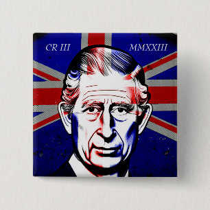 Chapa Cuadrada King Charles III