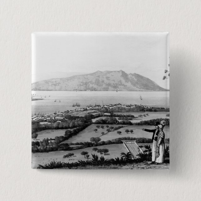 Chapa Cuadrada Kingston y puerto reales (Anverso)