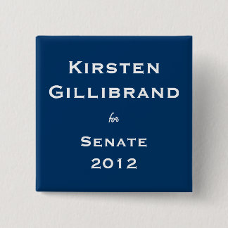 Chapa Cuadrada Kirsten Gillibrand para el senado