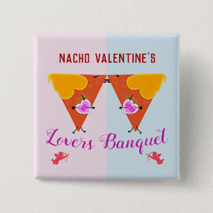 Chapa Cuadrada Kissing Nacho Valentine