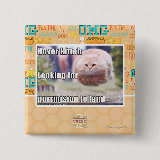 Chapa Cuadrada Kitteh de la libración (Anverso)