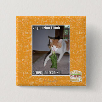 Chapa Cuadrada Kitteh vegetariano