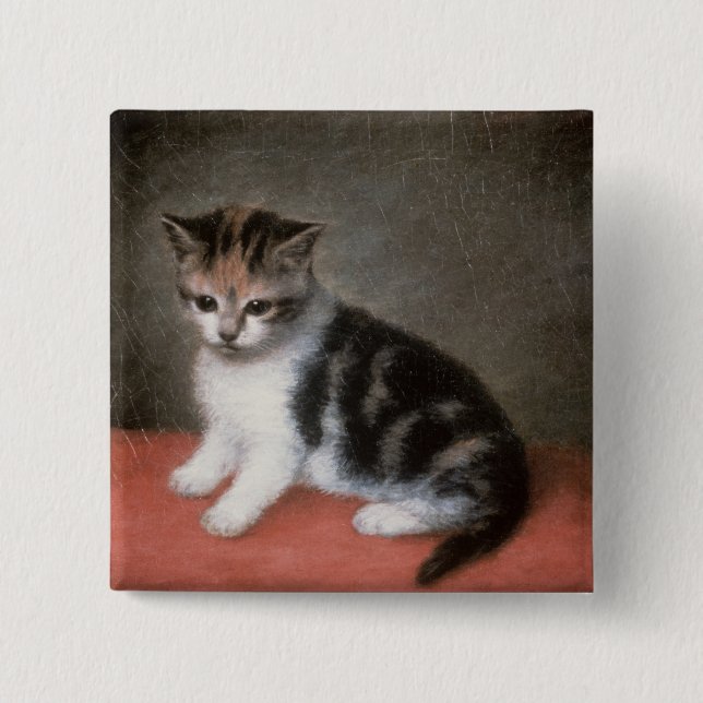 Chapa Cuadrada Kitten de Srta. Ana White's, 1790 de George Stubbs (Anverso)