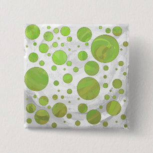 Chapa Cuadrada Kiwi Bash Green Polka Dot