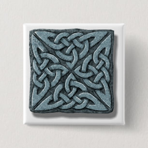 Chapa Cuadrada Knot celta de 4 cuadrados
