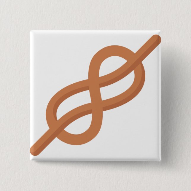 Chapa Cuadrada Knot marino (Anverso)