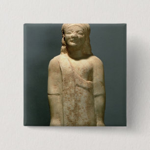 Chapa Cuadrada Kouros Dionysermos, Griego, período arcaico, c.60