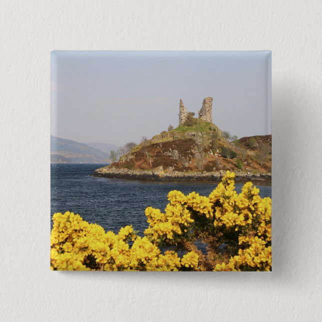 Chapa Cuadrada Kyleakin, Escocia. Las antiguas ruinas de 2 (Anverso)