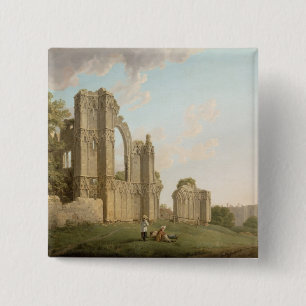 Chapa Cuadrada La abadía de St Mary, York, c.1778 (aceite en