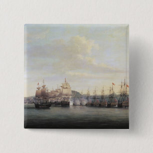 Chapa Cuadrada La acción de Barrington en Santa Lucía, 1778