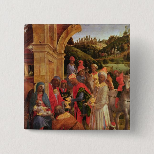 Chapa Cuadrada La adoración de los reyes (Anverso)