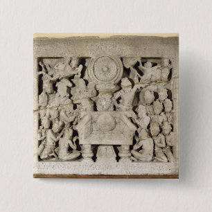 Chapa Cuadrada La adoración de los símbolos budistas, Amaravati