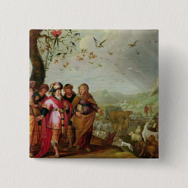 Chapa Cuadrada La arca de Noah (Anverso)