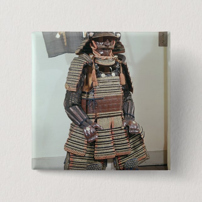 Chapa Cuadrada La armadura del guerrero del samurai (Anverso)