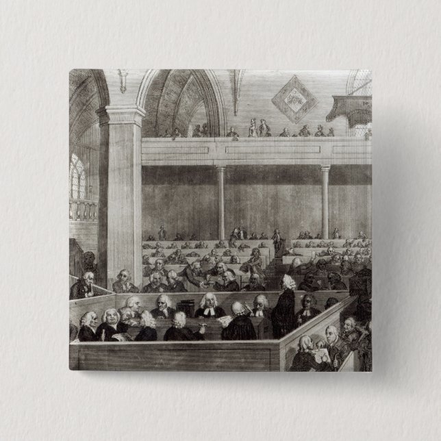 Chapa Cuadrada La Asamblea General del Kirk de Escocia (Anverso)