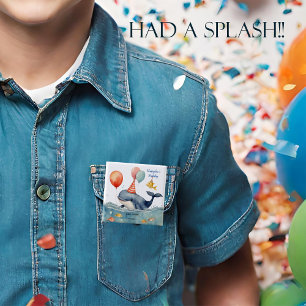 Chapa Cuadrada La ballena tuvo un cumpleaños personalizado