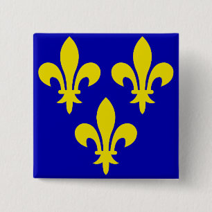 Chapa Cuadrada La bandera medieval de Francia