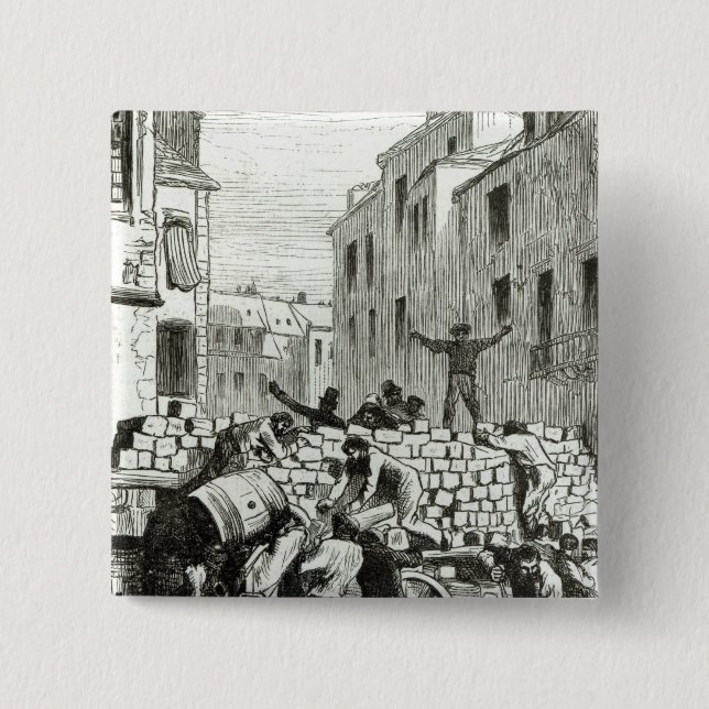 Chapa Cuadrada La barricada (Anverso)