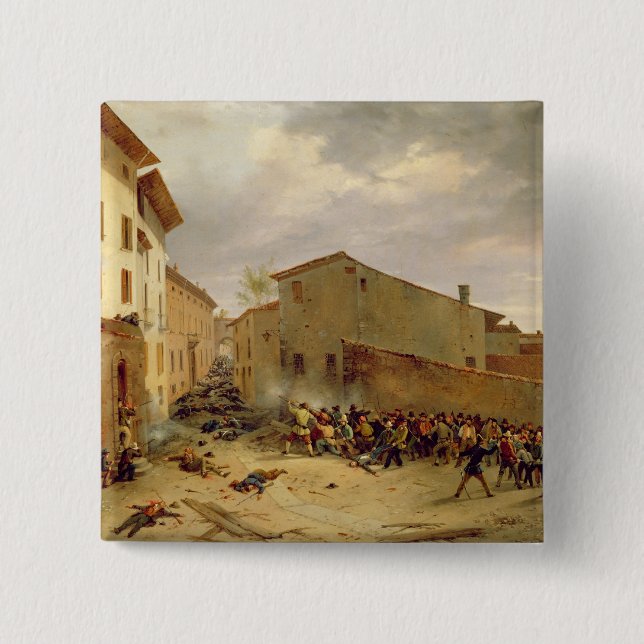 Chapa Cuadrada La batalla (Anverso)