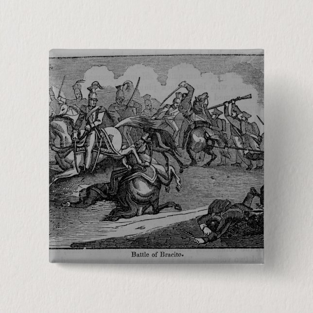 Chapa Cuadrada La batalla de Bracito (Anverso)