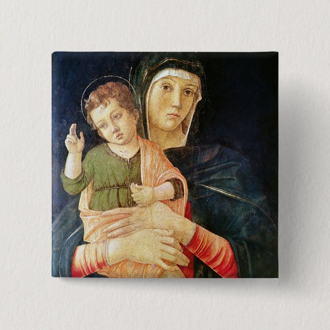 Chapa Cuadrada La bendición de la Virgen y del niño, 1460-70 (Anverso)