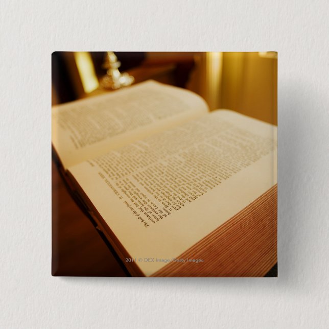 Chapa Cuadrada La biblia (Anverso)