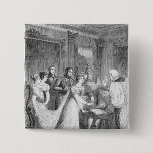 Chapa Cuadrada La boda de la princesa Charlotte de