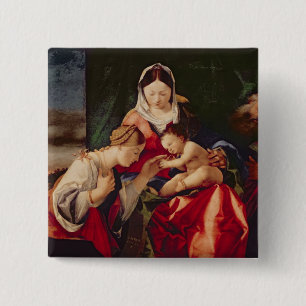 Chapa Cuadrada La boda mística del santo Catherine, 1505/8