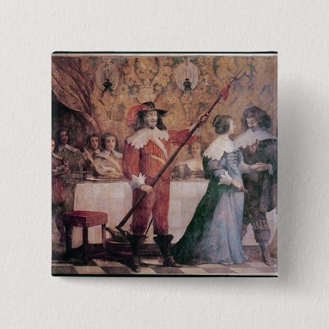 Chapa Cuadrada La bola de la corte (Anverso)