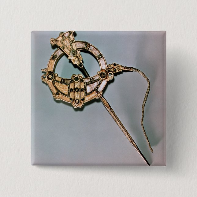 Chapa Cuadrada La broche de Tara, de Bettystown, condado Meath (Anverso)