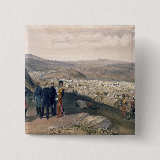 Chapa Cuadrada La caballería acampa, platea 'de Seat de la guerra (Anverso)