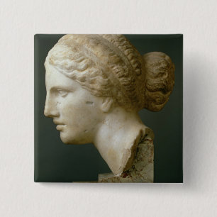 Chapa Cuadrada La cabeza de Kauffmann, romana (mármol)