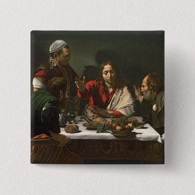 Chapa Cuadrada La cena en Emmaus, 1601 2 (Anverso)
