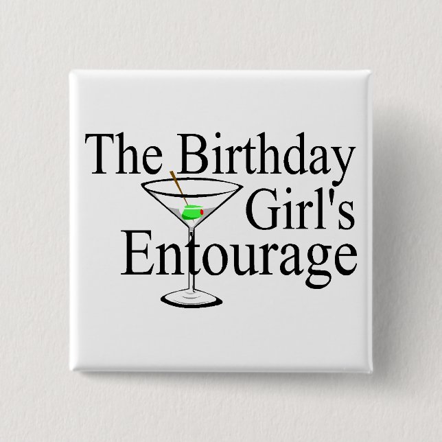 Chapa Cuadrada La comitiva de los chicas del cumpleaños (Anverso)
