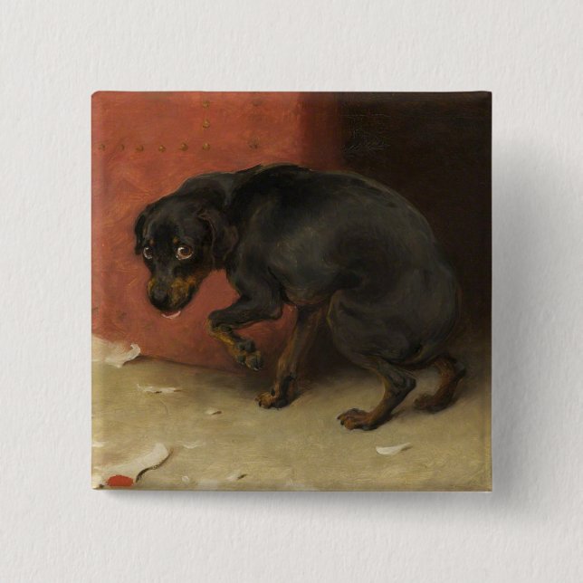 Chapa Cuadrada La Conciencia Nos Hace Cobardes A Todos (Anverso)